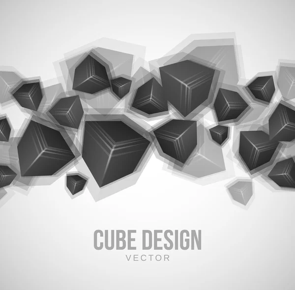 Дизайн куба — стоковый вектор