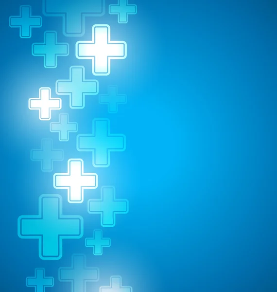 Conception médicale bleue — Image vectorielle