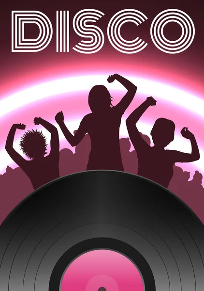 Cartaz de festa de discoteca — Vetor de Stock