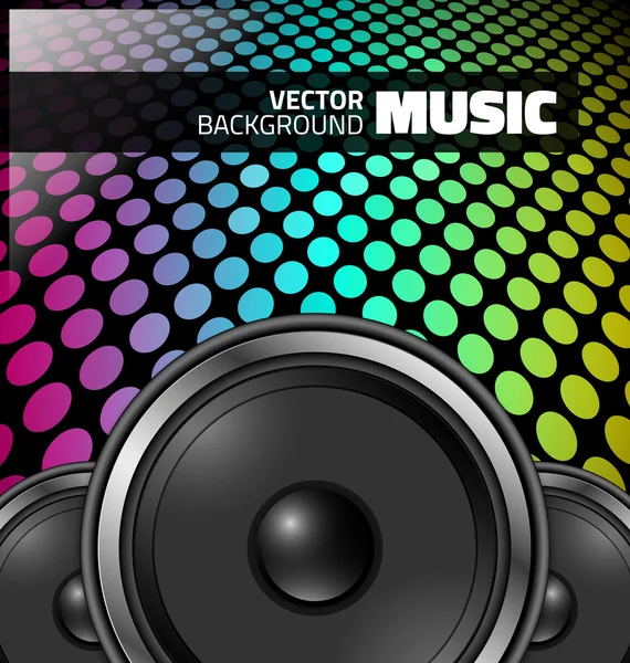 Vektor zene design - színes este fél — Stock Vector