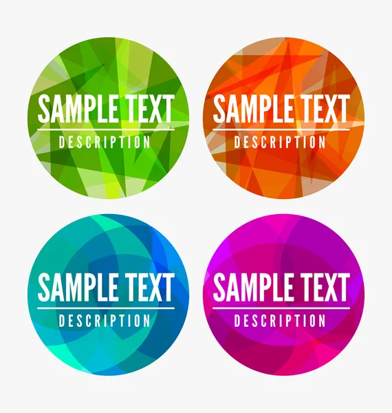 Abstract labels — Stock Vector