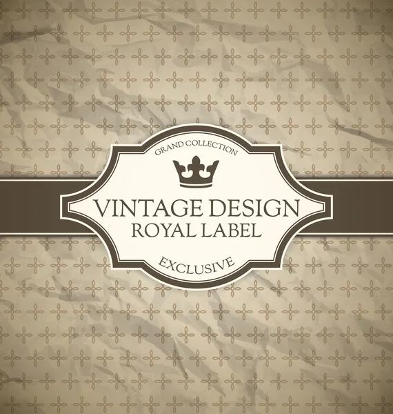 Vintage label — Stockvector