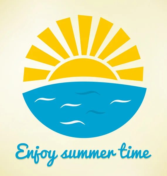 Summer time icon — Stock Vector