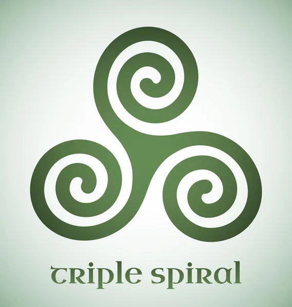 Triple spirale celtique — Image vectorielle