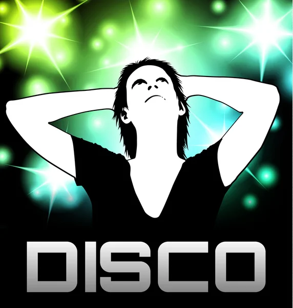 Disco partij poster — Stockvector