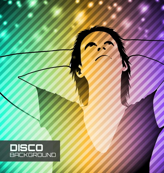 Disco-Party-Plakat — Stockvektor