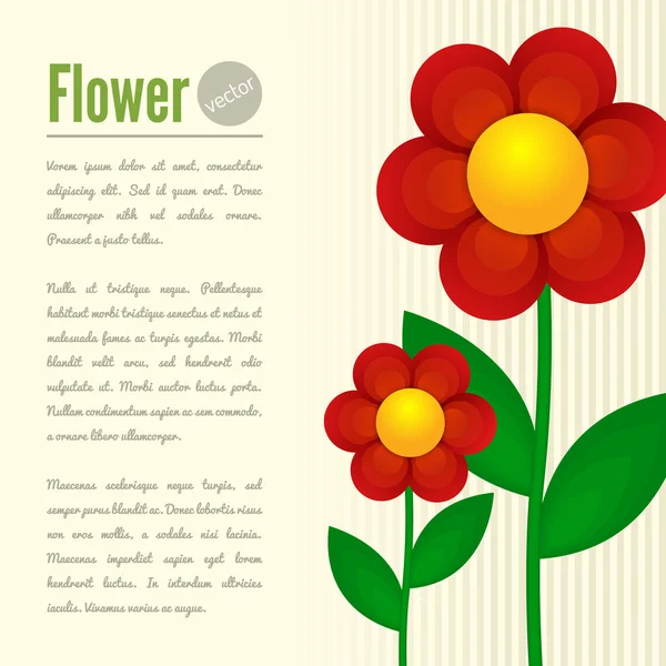 Tarjeta de flor — Archivo Imágenes Vectoriales
