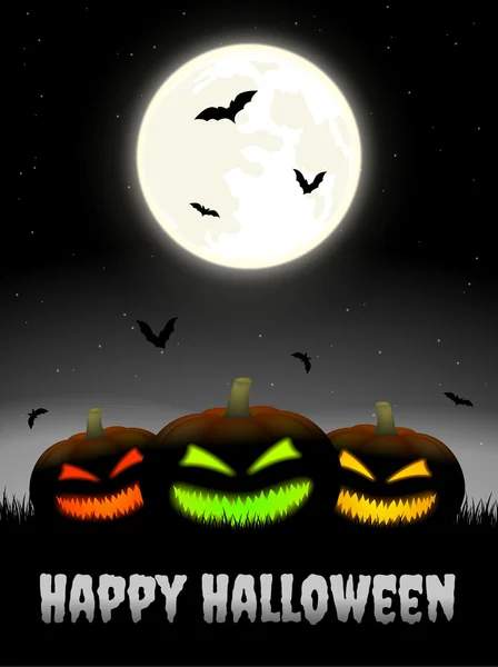 Carte Halloween — Image vectorielle