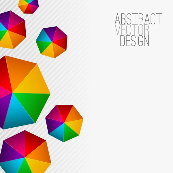Семіугольніке сучасних абстрактних барвистий фон — стоковий вектор