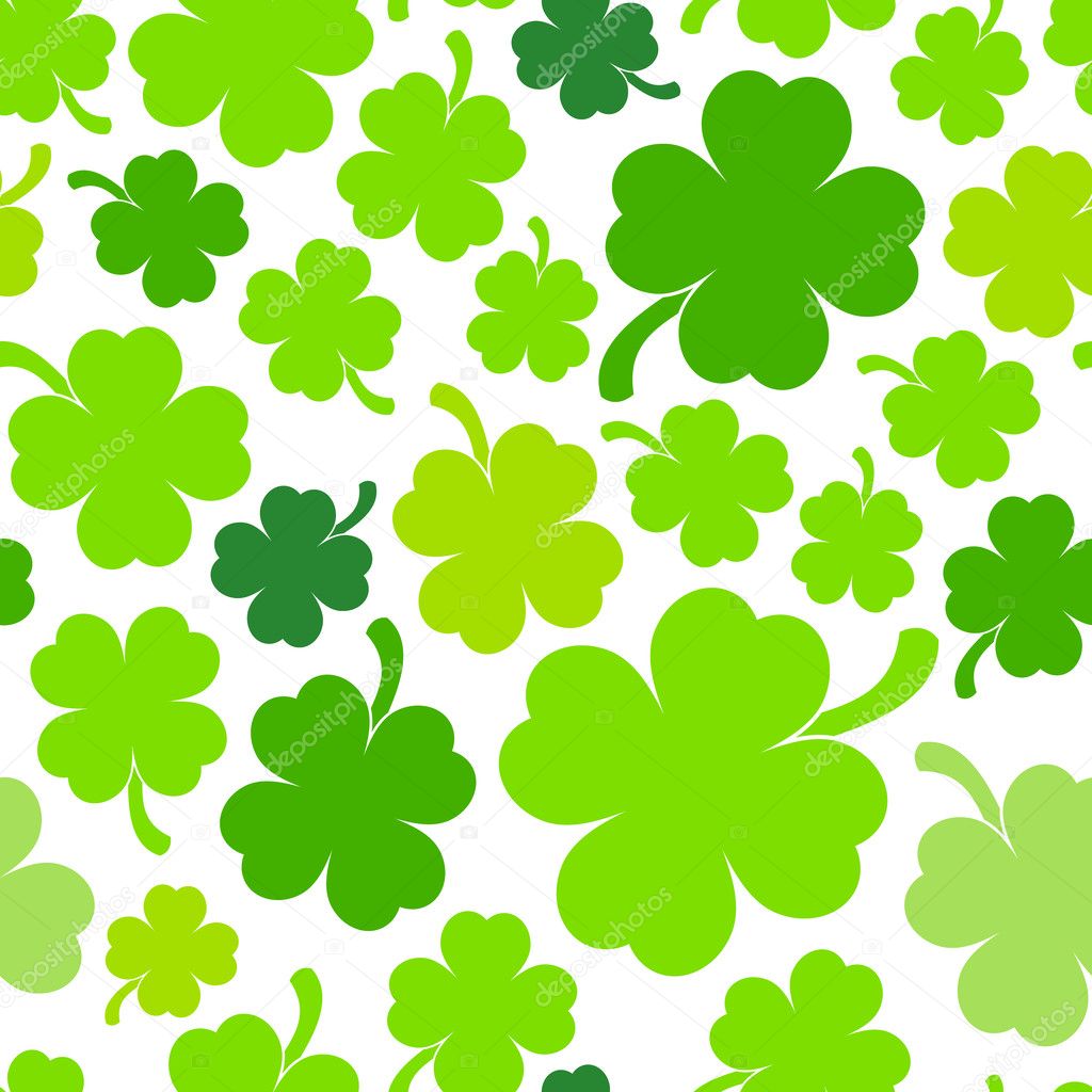 Four-leaf clover background Stock Vector Image by ©hollygraphic #42022685