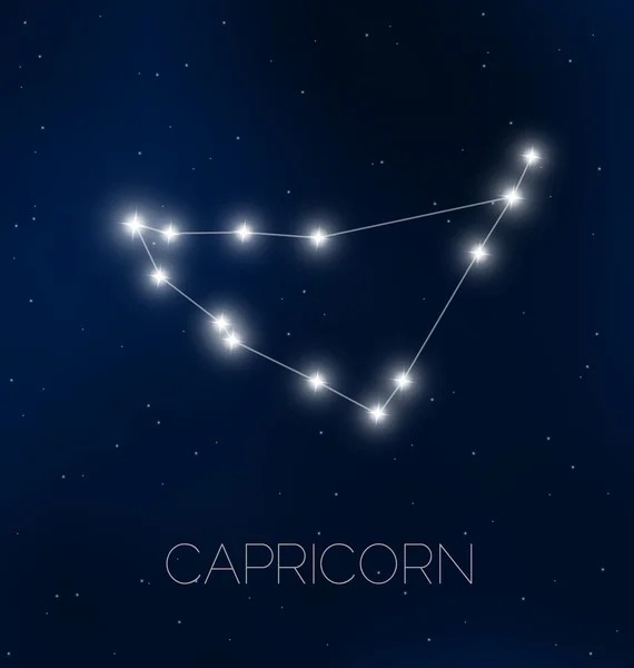 Constelação de capricórnio — Vetor de Stock