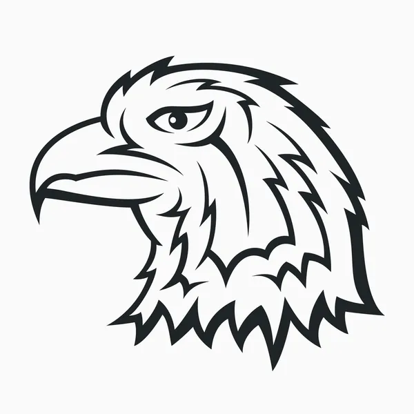 Symbole de tête d'aigle — Image vectorielle