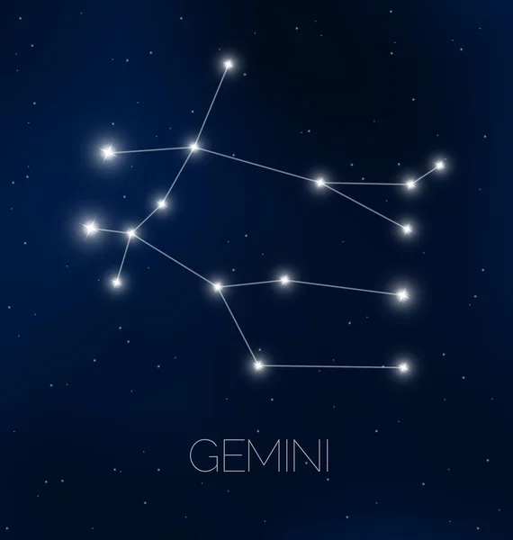 Gemini-Konstellation — Stockvektor