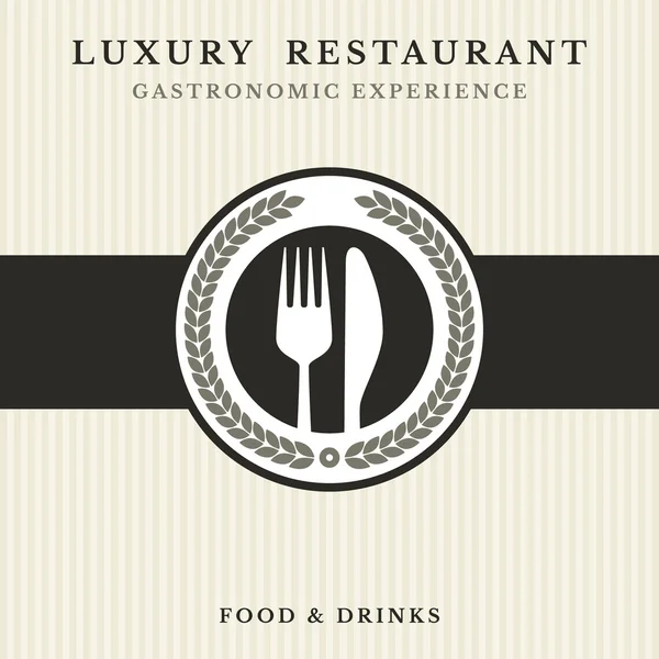 Gastronomia - Símbolo de restaurante —  Vetores de Stock