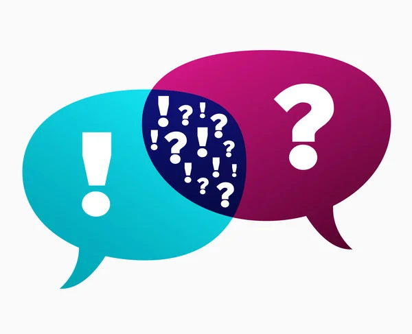 Question and Answer — Stock Vector