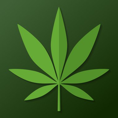 Cannabis leaf clipart