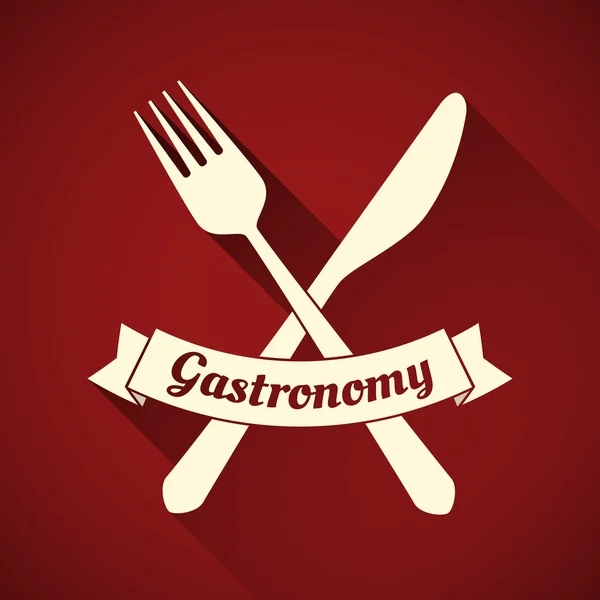 Gastronomie - restaurant symbool — Stockvector