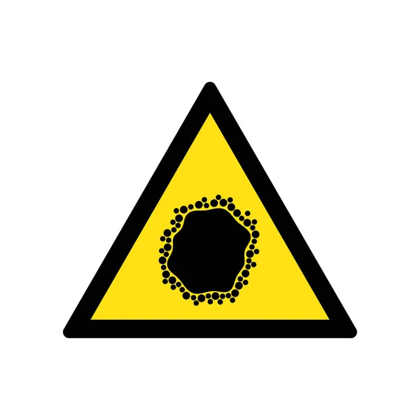 Ilustración del virus de la viruela, símbolo de propagación de la viruela, — Vector de stock