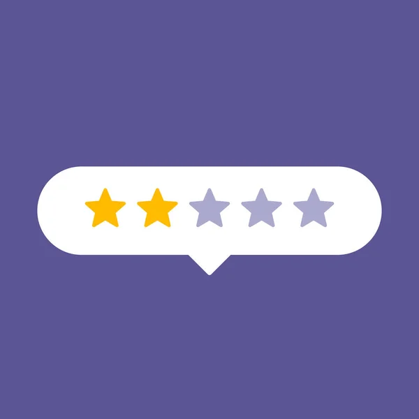Star Rating Icon Vector Illustration Emblema Para Site Aplicativo — Vetor de Stock