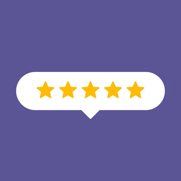 Star Rating Icon Vector Illustration Emblema Para Site Aplicativo —  Vetores de Stock