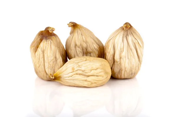 Dried figs white background Royalty Free Stock Photos
