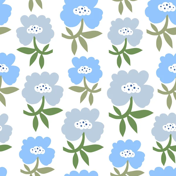 Seamless Patterns Modern Floral Style Vector Design Paper Cover Fabric — ストックベクタ