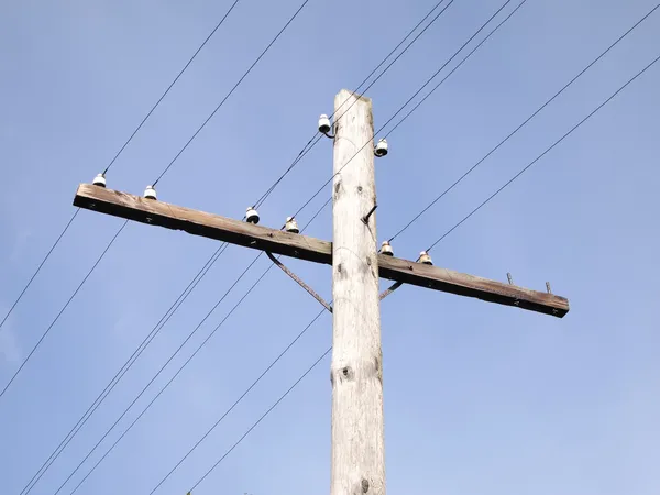 Trä pole — Stockfoto