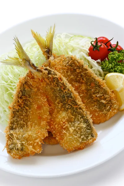 Deep fried horse mackerel — Stock Photo, Image