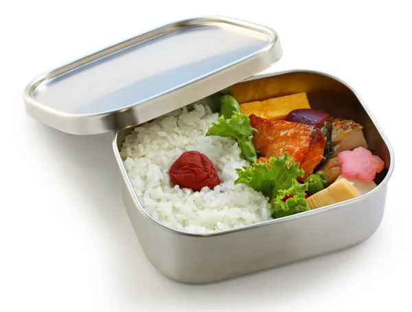 Bento, almuerzo japonés en caja — Foto de Stock