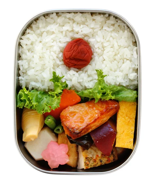 Bento, Japon yemeği kutulu. — Stok fotoğraf