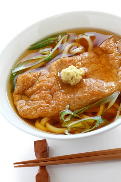 Kitsune udon noodles, cucina giapponese — Foto Stock