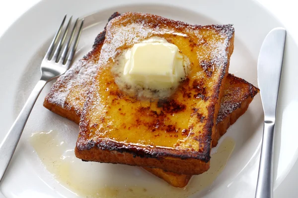 Egg nog Franse toast — Stockfoto