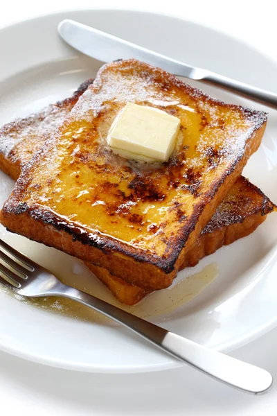 Egg nog Franse toast — Stockfoto