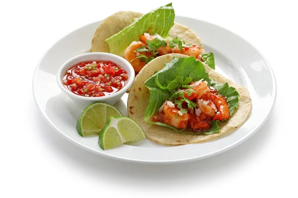 Tacos de camarón — Foto de Stock