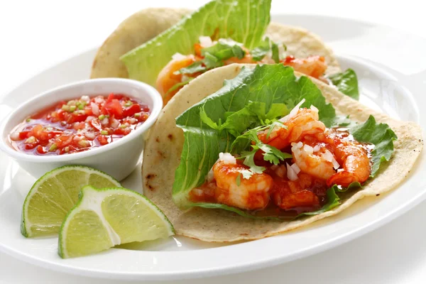 Tacos de camarón — Foto de Stock