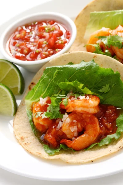 Shrimp tacos — Stock Photo, Image