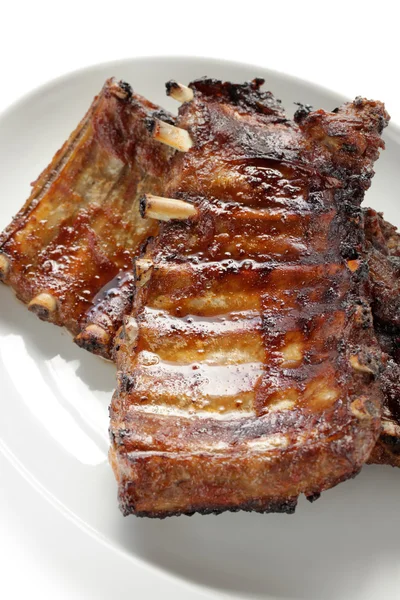 Costillas de repuesto de cerdo asadas —  Fotos de Stock