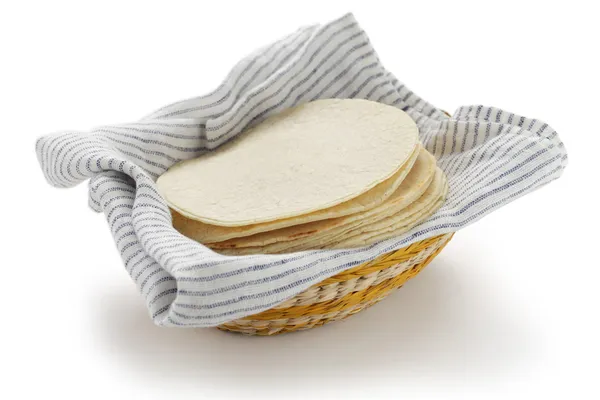 홈메이드 옥수수 tortillas — 스톡 사진