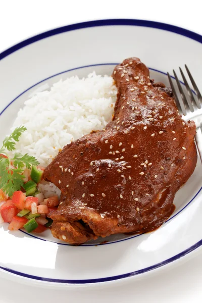 Pollo mole, cocina mexicana —  Fotos de Stock