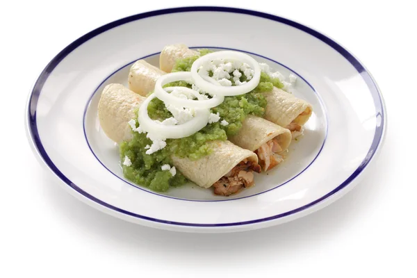 Frango enchiladas verde — Fotografia de Stock