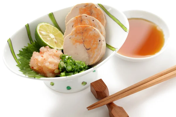 Ankimo, steamed monkfish liver, japanese cuisine — Stock Photo, Image