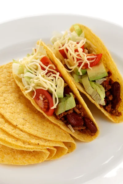 Nötkött tacos — Stockfoto