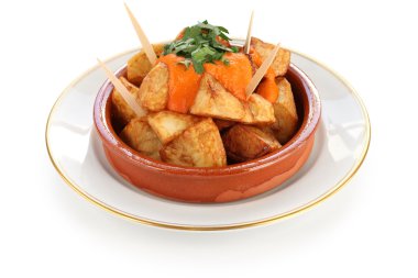 patatas bravas, spanish tapas clipart