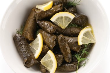 dolmalar, bir kase yaprak dolması
