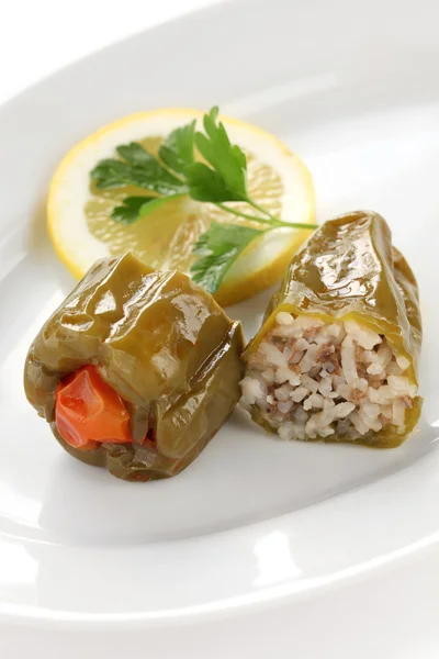 Biber dolmasi, turkish food — Stock Photo, Image