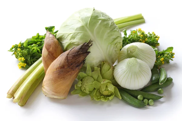 Japanese spring vegetables — Stock Photo, Image