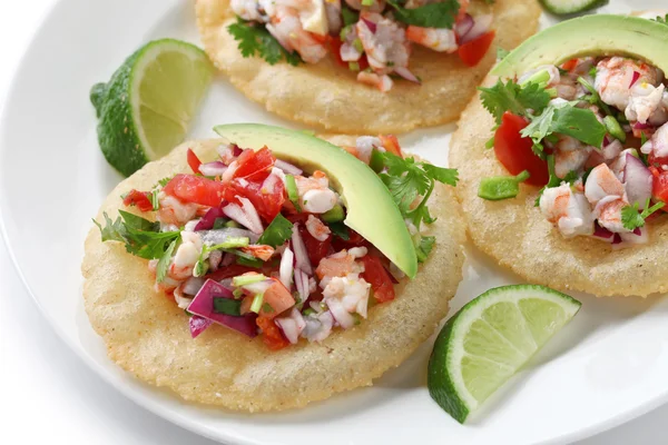 Ceviche de tostadas de — Fotografia de Stock