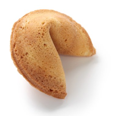 beyaz zemin üzerinde şans kurabiyesi