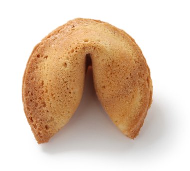 beyaz zemin üzerinde şans kurabiyesi