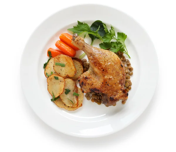 Confit de canard, duck confit — Stock Photo, Image